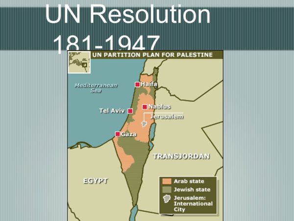 Jerusalem UN Resolution 181 1947 The Partition Plan