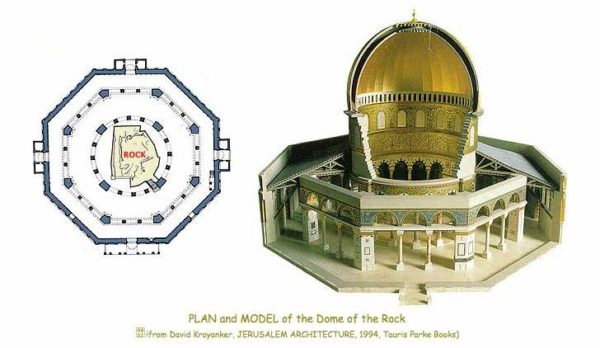Plan of the Dome of the Rock Alquds Jerusalem