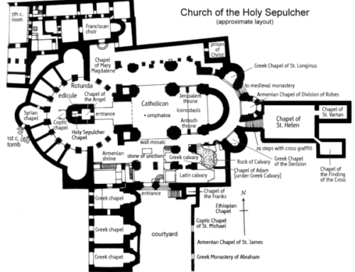 Plan of the Church of the Holy Sepulcher