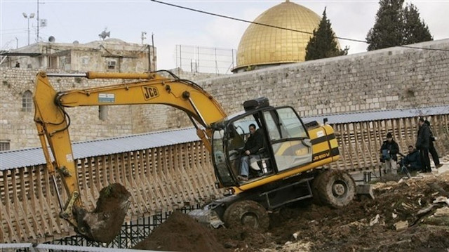 Judaizing Israeli excavations Al-Aqsa Mosque الحفريات الاسرائلية تحت الاقصى